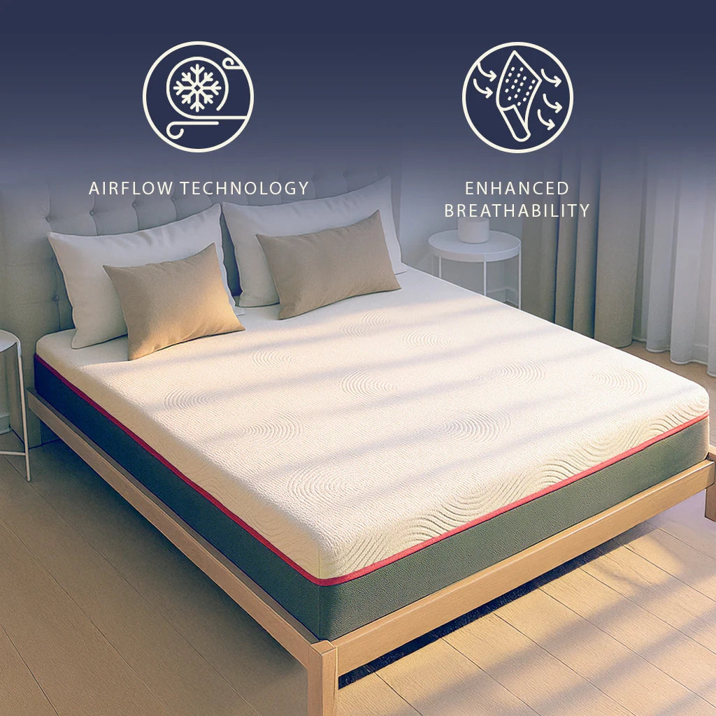 Materasso 140x190 Memory Breeze e Molle Insacchettate | Altezza 30 cm |  Sfoderabile, Anallergico e Traspirante | Made in Italy