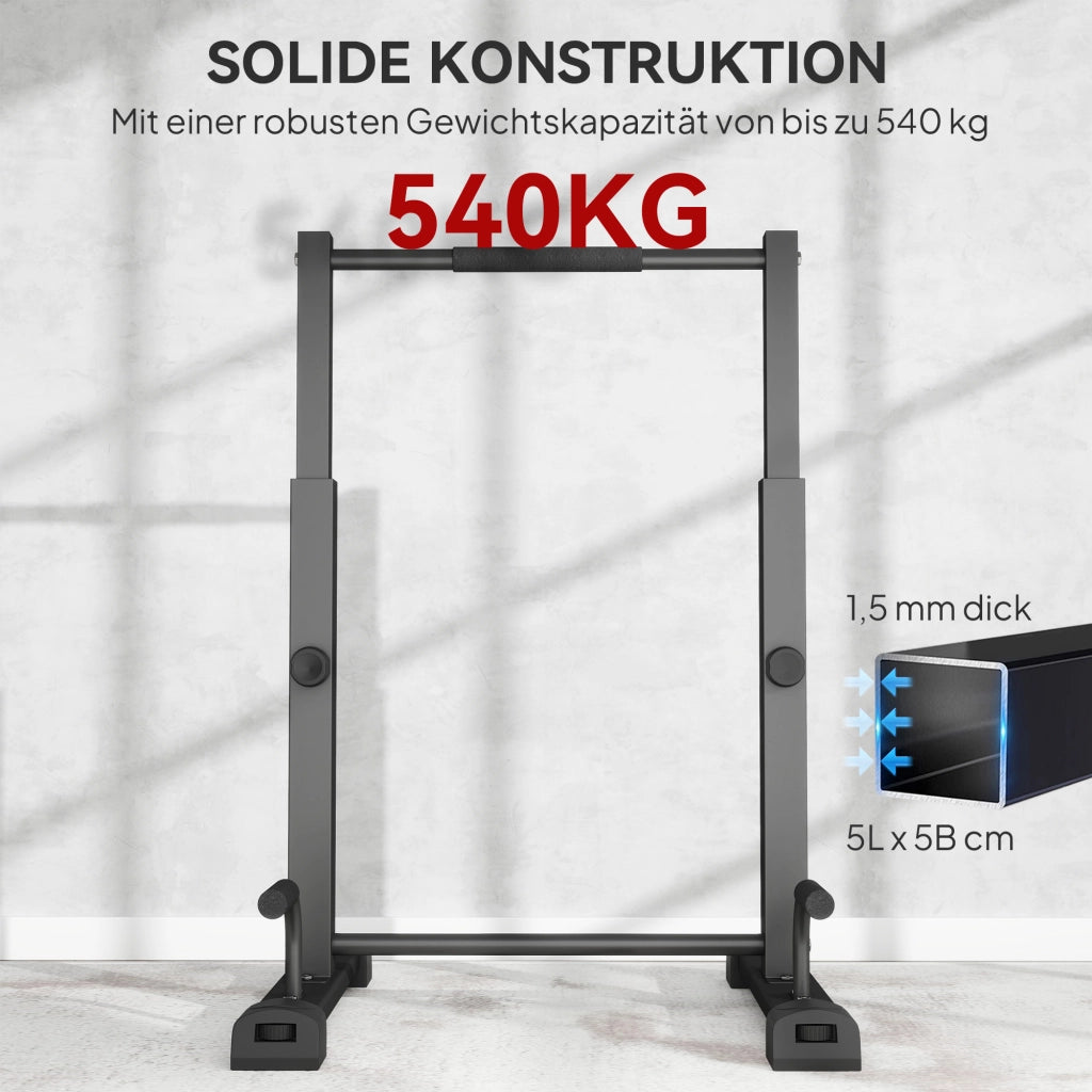 Stazione per Dip ¨C zephmum ¨C 93-117 cm regolabile in altezza, 540 kg, nero