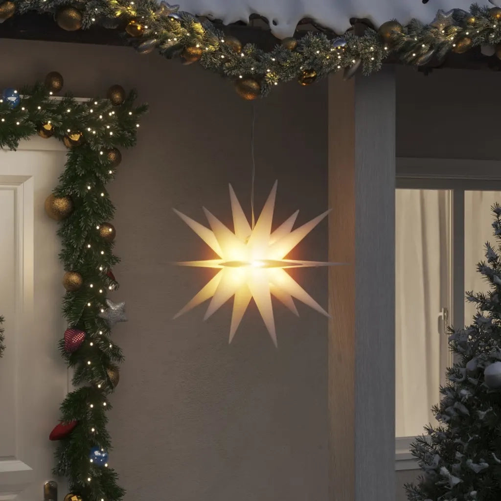 Luci di Natale con LED 3 pz Pieghevoli Bianche 57 cm 3190442