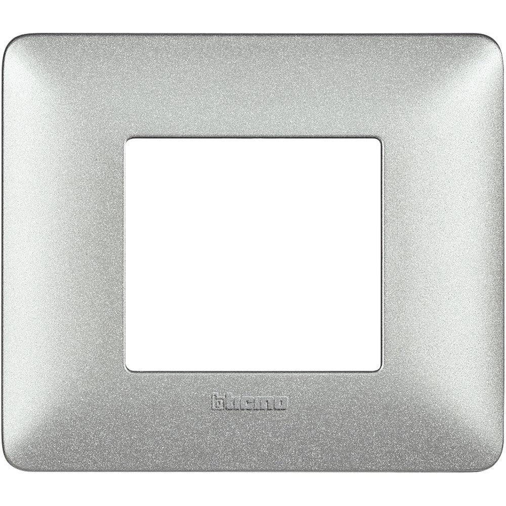 Placca Bticino Matix 2 moduli  bianco calce AM4802TBC