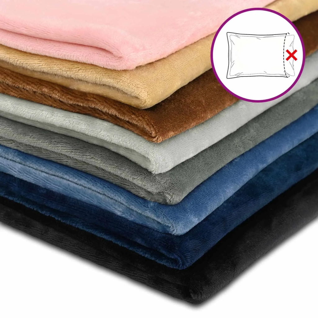 Federa 2 pcs HOUTEN Nero 80 x 80 cm Flanella 921807