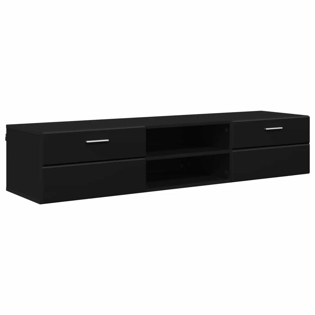 Armadio in Legno Nero 150 x 39 x 30 cm Legno multistrato CFW5426911