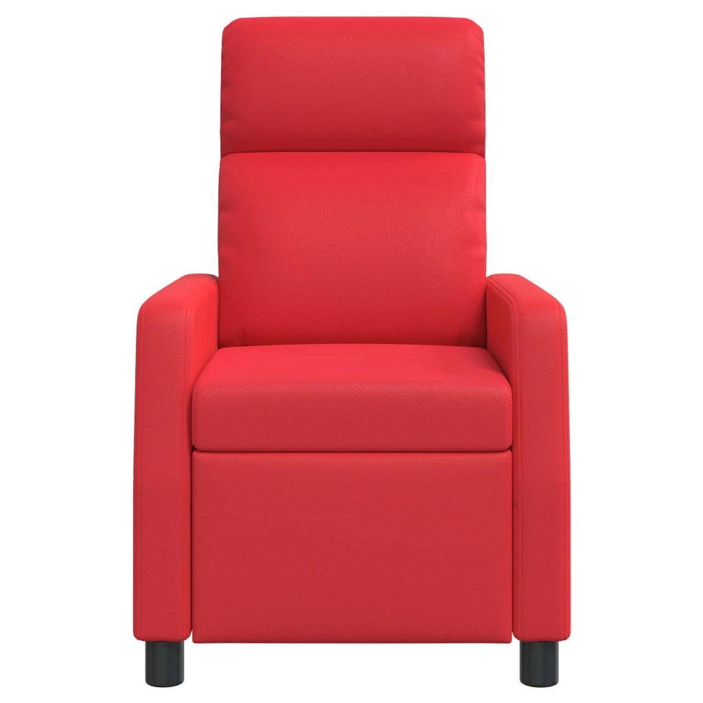 Poltrona Massaggiante Rosso Similpelle 42035094