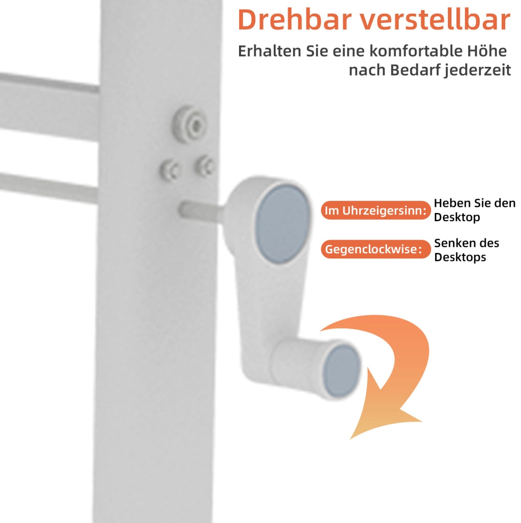 Scrivania Regolabile in Altezza per Studio e Ufficio – Design Compatto e Multiuso