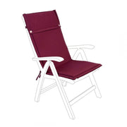 CUSCINO BORDEAUX SCHIENALE ALTO DA ESTERNO