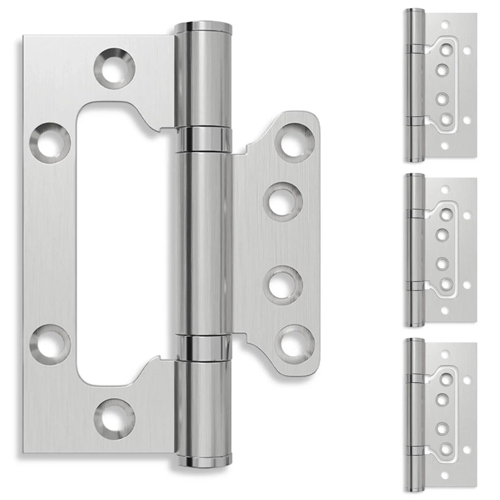 Cerniera 4 pz 100 x 75 x 13 mm Argento Acciaio 42041382