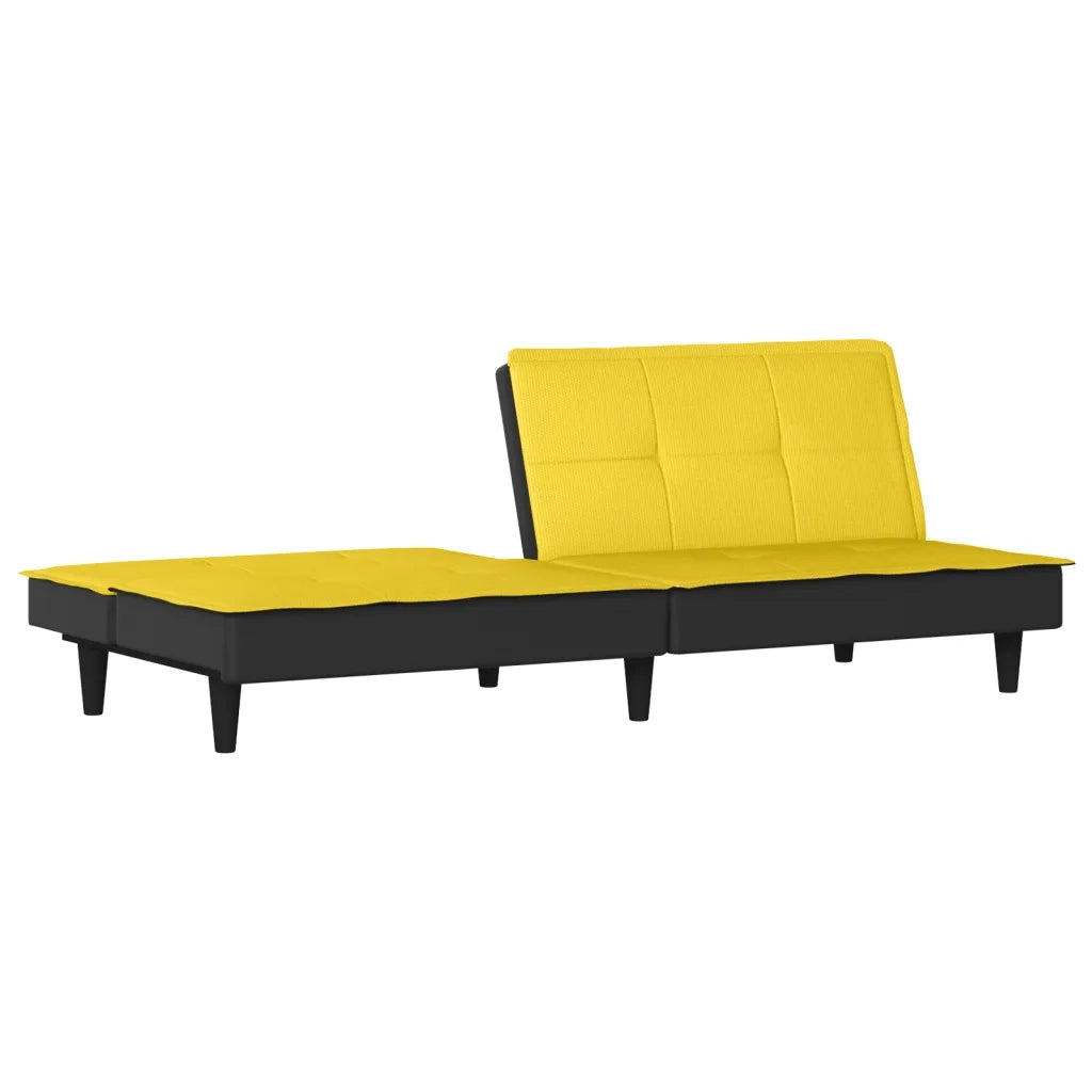 Divano letto | Sof¨¤ letto | Letto singolo Giallo Chiaro in Tessuto