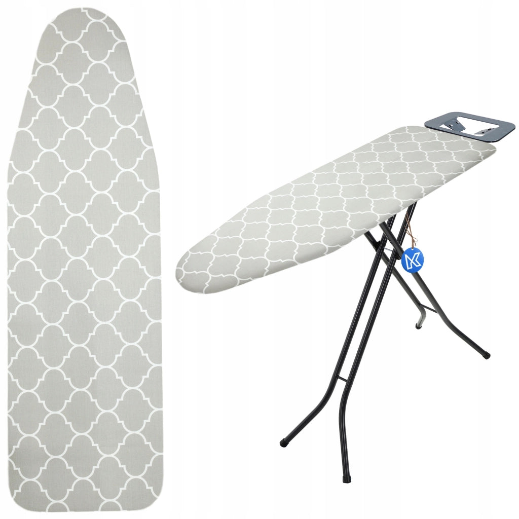 Copriasse da stiro KADAX 144x44 cm, elasticizzato, grigio