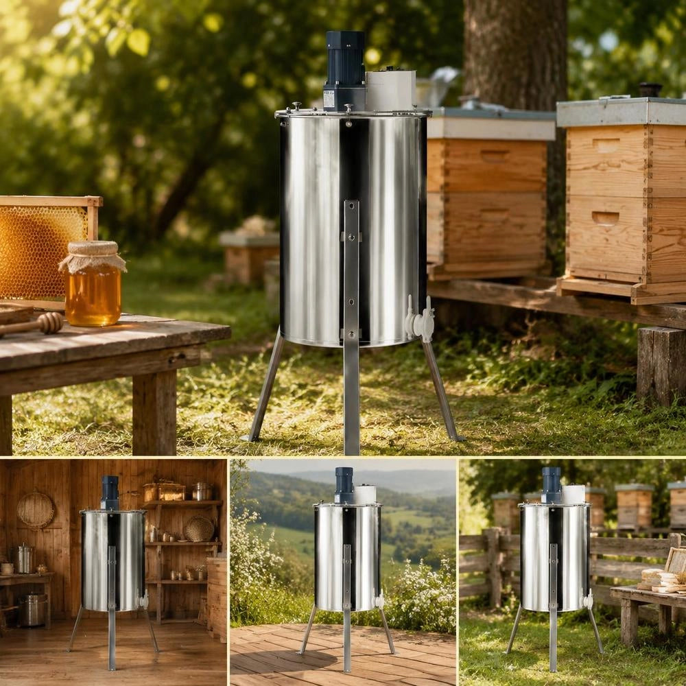 Electric Honey Extractor, Tangential Extractor, Beekeeper's Honey, 2/4 Frame