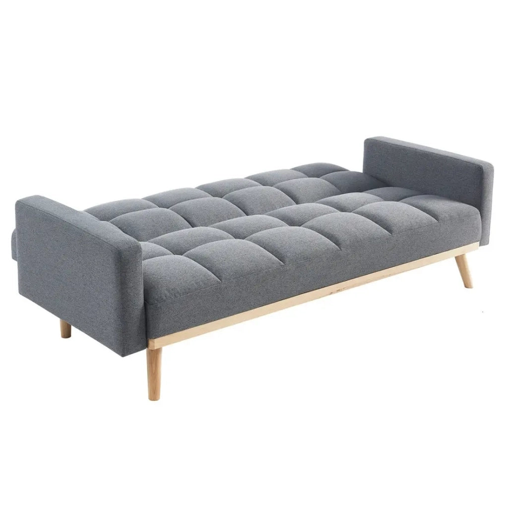 Divano 3 posti trasformabile ADONA - Grigio chiaro - Stile scandinavo