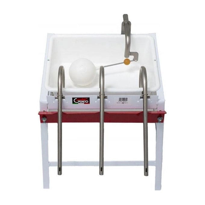 Grifo E3M Riempitrice Manuale a Vaschetta 3 Sifoni Inox Moplen per Bottiglie da 0,375 a 2 L