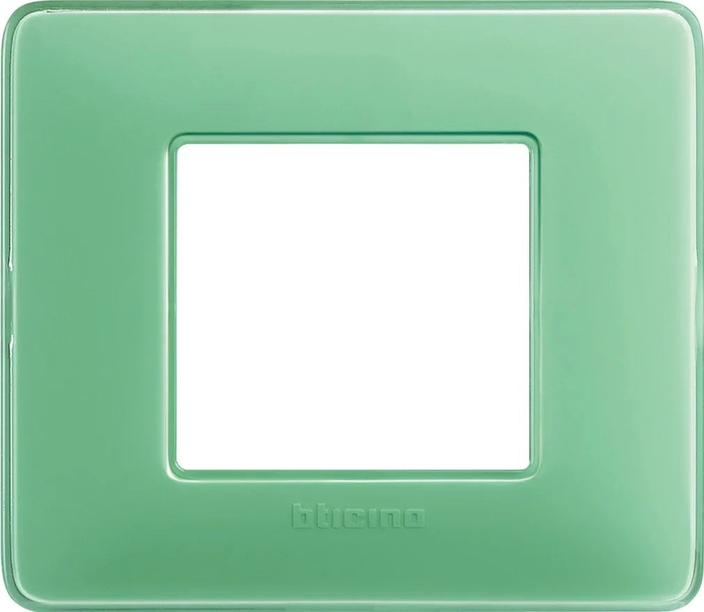 Placca Bticino Matix 2 moduli tè verde AM4802CVC