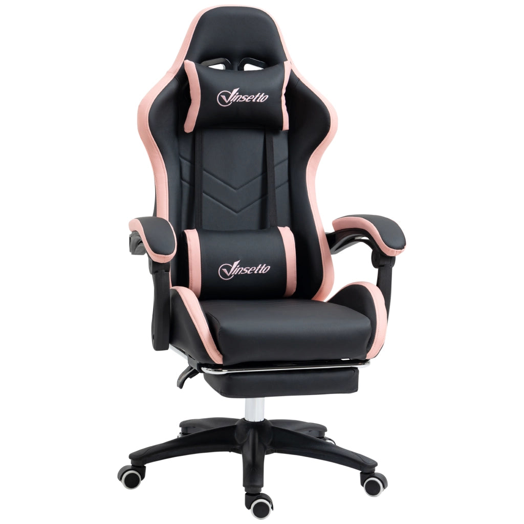 Sedia da ufficio gaming ¨C Minimal ¨C rosa e nero