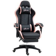 Sedia da ufficio gaming ¨C Minimal ¨C rosa e nero