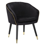 Poltrona VKH317, Nero, Legno, 62x58x78 cm