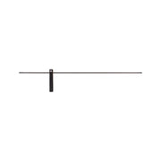 Applique LED specchio Nowodvorski Impulse nera 120cm