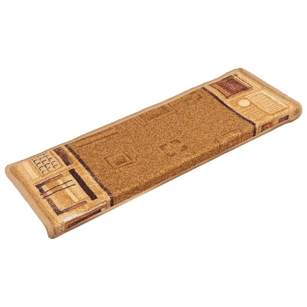 Tappetini per Scale Autoadesivi 10 pz | Gradini per Scale 65x21x4 cm Beige