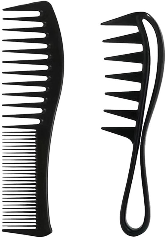 Set di pettinature in acciaio inossidabile, duraturo e resistente, con 2 pezzi, adatto a tutti i tipi di capelli.