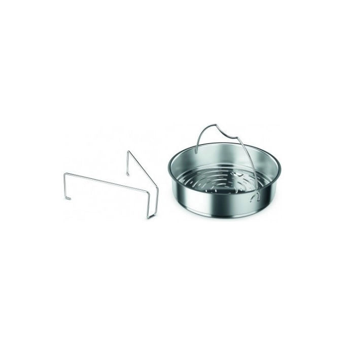 Fissler Cestello Forato con Treppiede 26 cm Acciaio Inox Accessorio per Pentola a Pressione