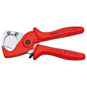 Knipex BAN9082415 PlastiCut Tagliatubi in plastica per tubi fino a 25 mm con molla di ritorno e nottolino di arresto colore Nero
