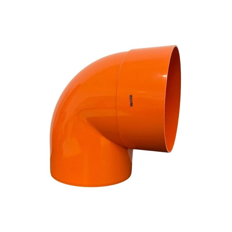 Curva 87.30° in pvc : Colore - Arancio, Diametro - 250