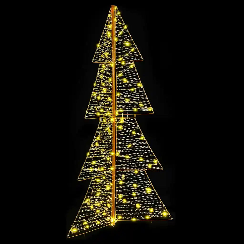 Albero di Natale con 160 LED-Luci decorative natalizie Bianco caldo 150 cm PET 677583