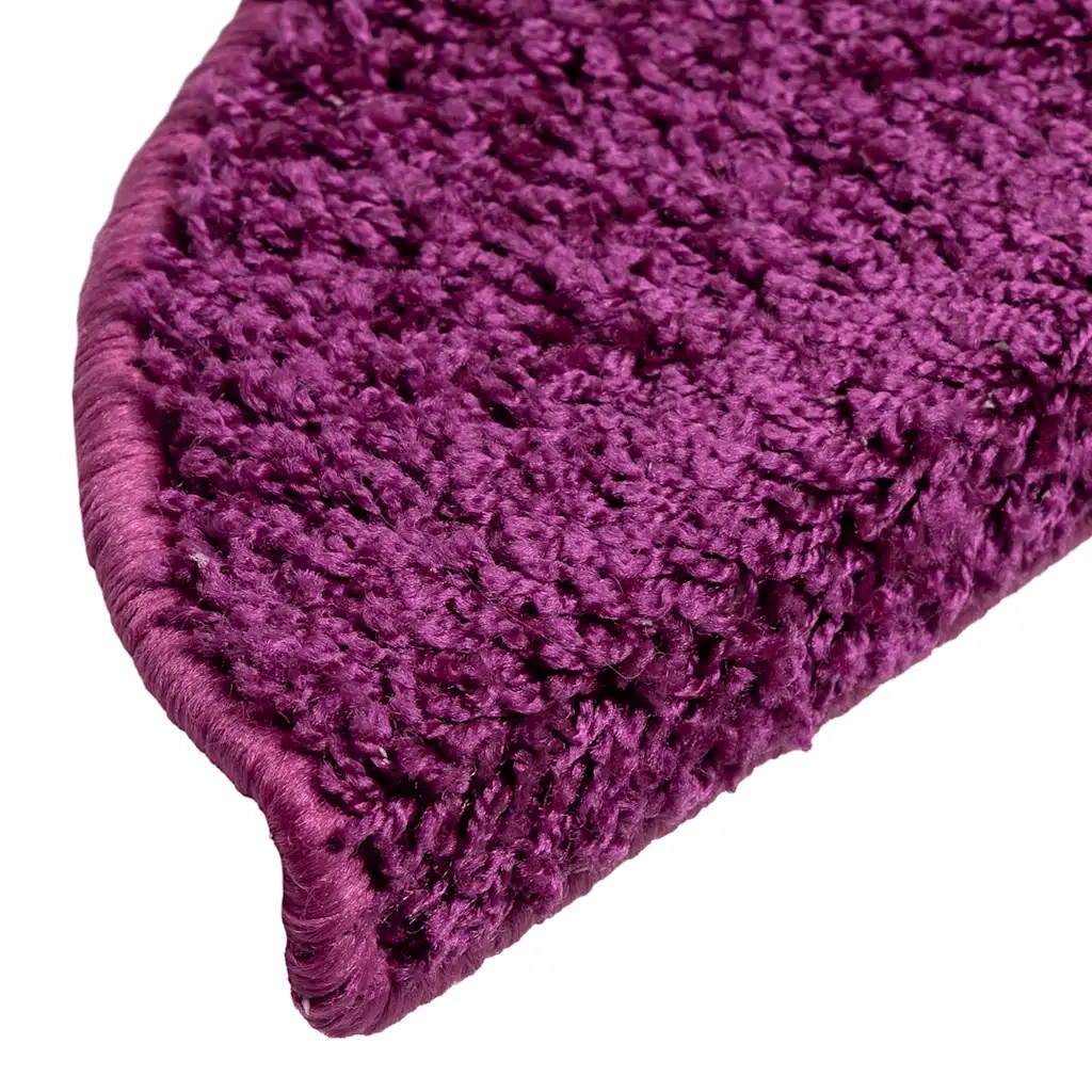 Tappetini per scale 10 pz | Gradini per Scale 56x17x3 cm Viola Semicircolari