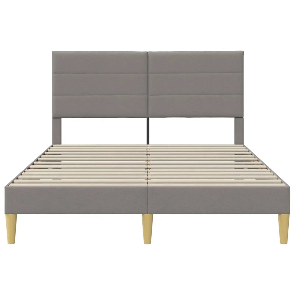 Struttura del letto con testiera Tortora 120 x 200 cm Tessuto 42027580