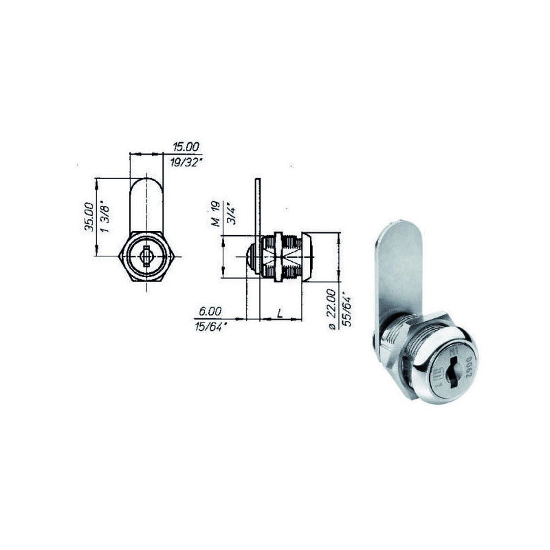 Cilindro Levetta Mm 16 2651 Meroni