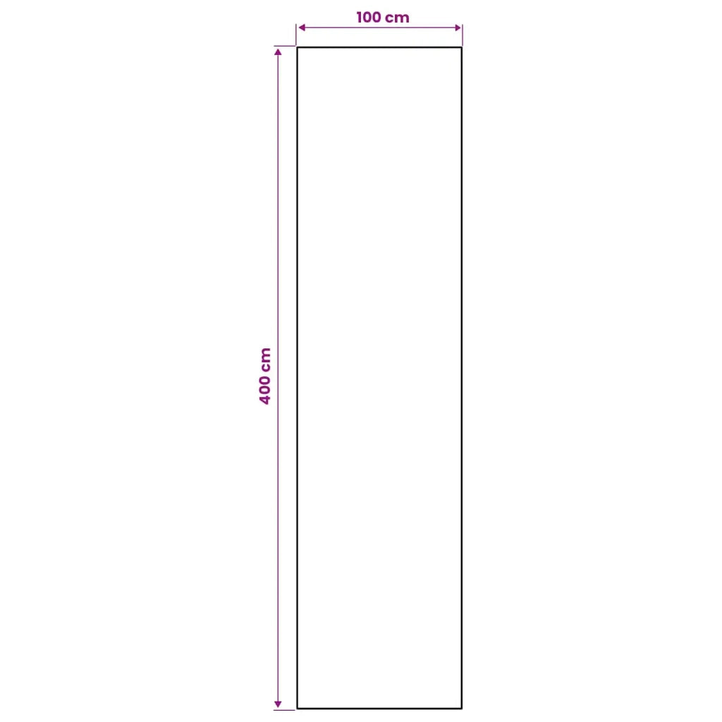 Runner Tappeto LESAKA Nero e bianco 100 x 400 cm 42045381