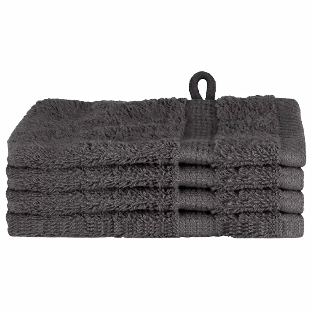 Asciugamano per Ospiti SOLUND 4 pcs Antracite 15 x 21 cm 137145