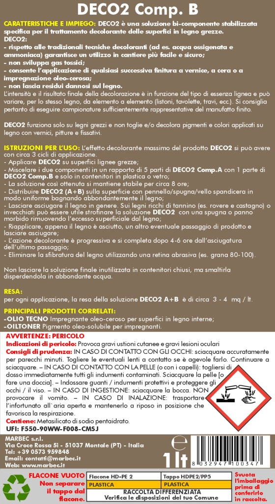Decapante DECO2 (Comp.A 5Lt +Comp.B 1LT)