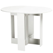 Tavolo pieghevole da pranzo con due ali ¨C zephmum ¨C bianco 104x76x73,7 cm