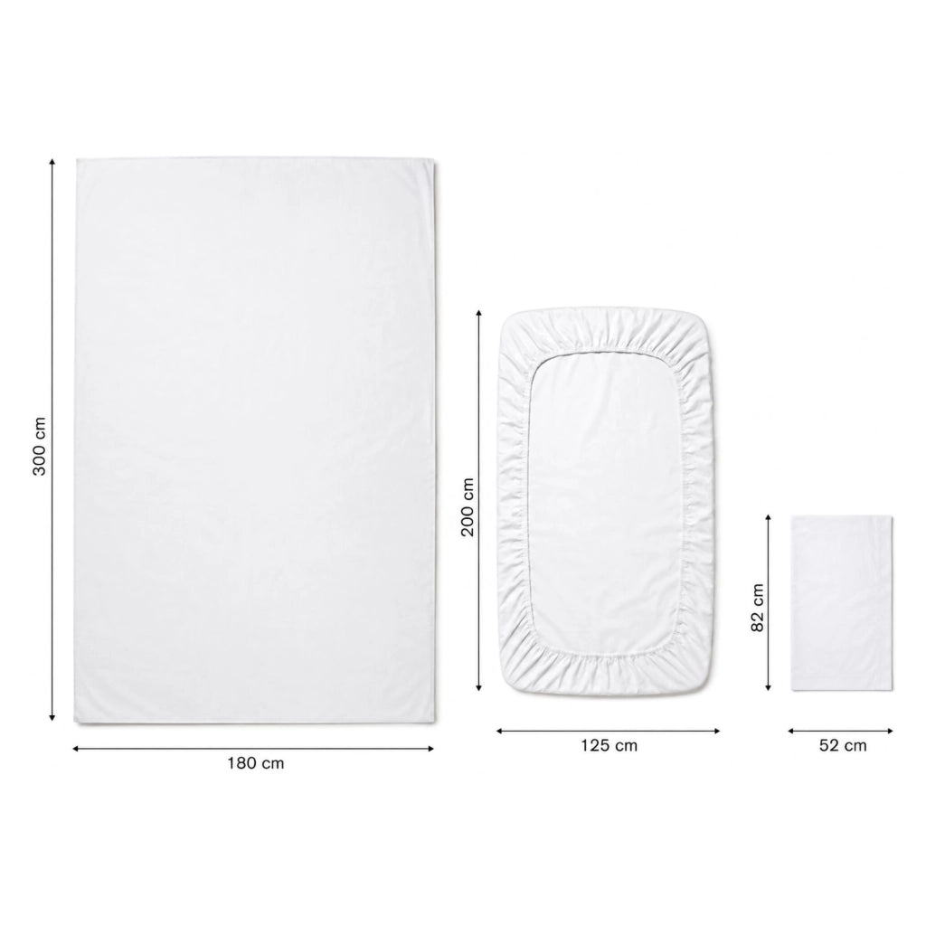 Rosiloda, set Completo Letto Piazza e Mezza in Percalle, blu