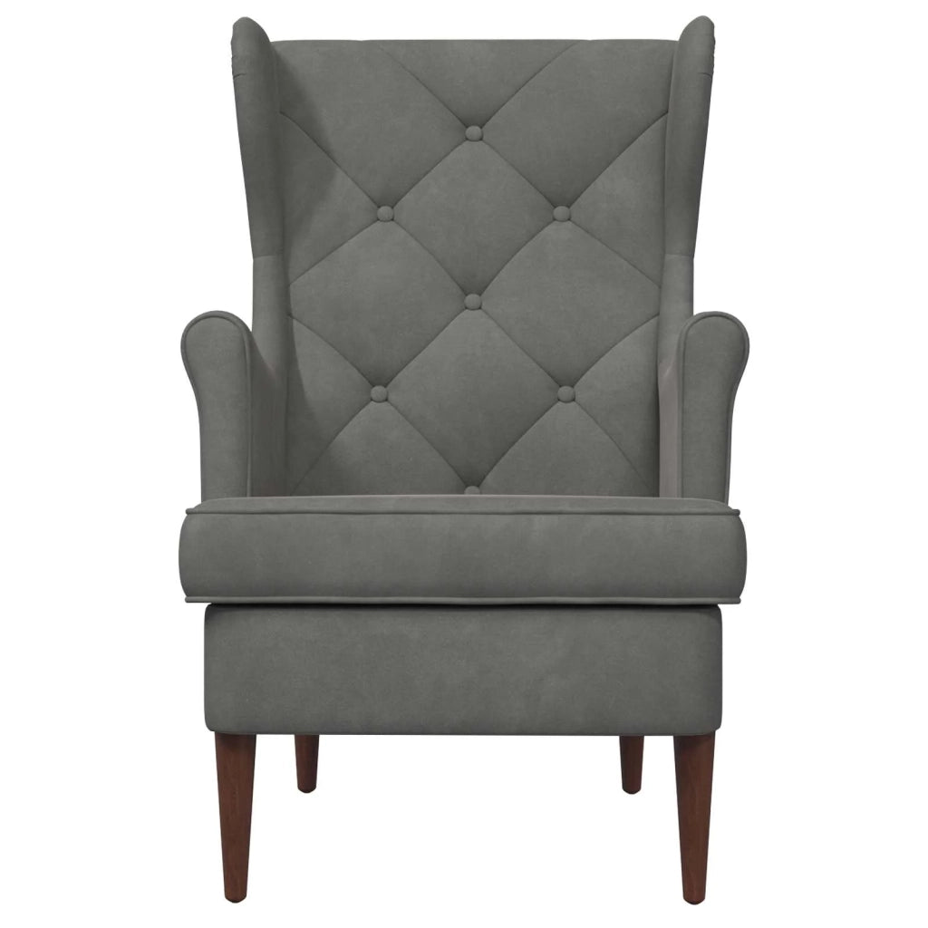 Poltrona | Sedia Relax Grigio Scuro Velluto