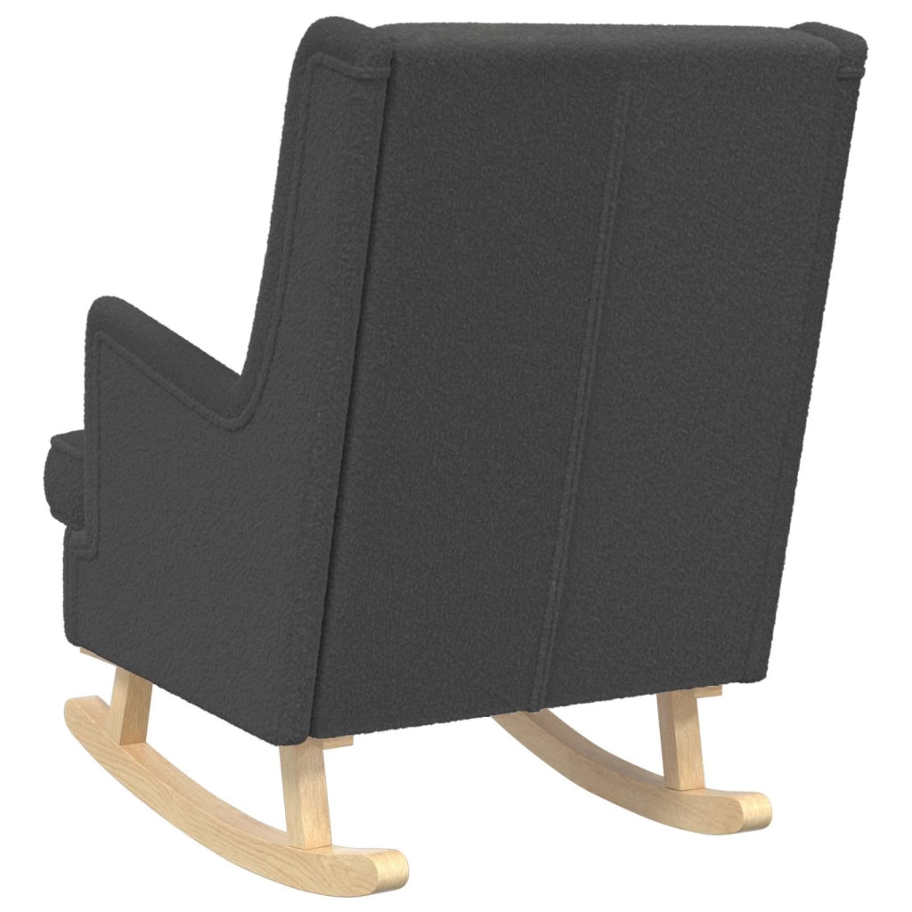 Sedia a dondolo Grigio Scuro 62 x 80 x 85 cm Bouclé 42029973