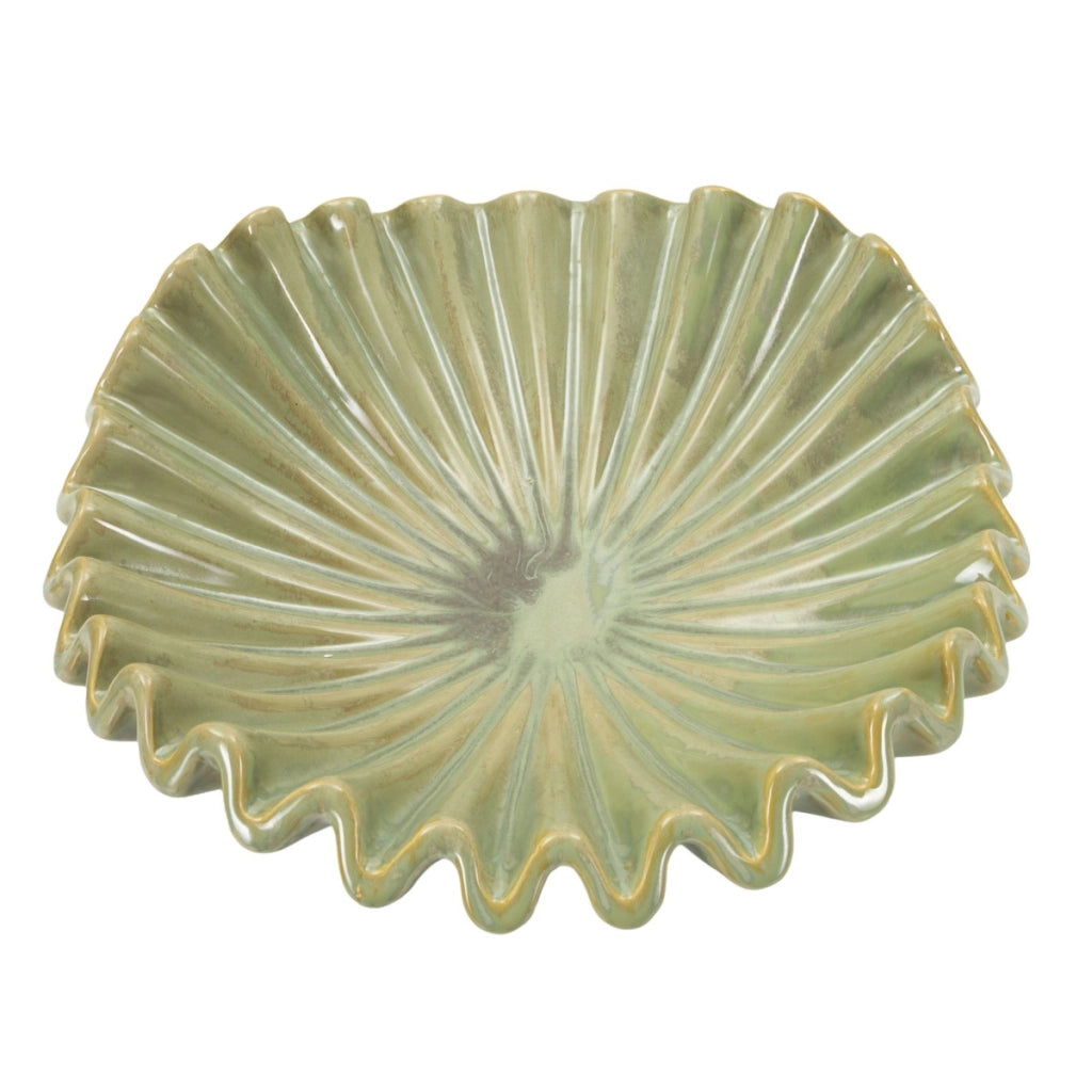 Vassoio VKH855, Verde, Ceramica, 40x40x13 cm
