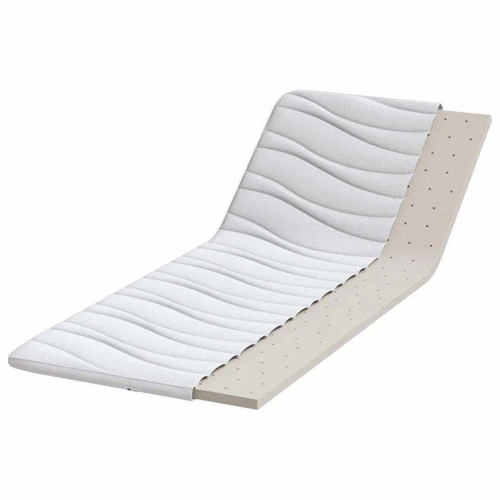 Topper per materasso-Materassino Bianco 70 x 200 cm Tessuto a maglia 268385