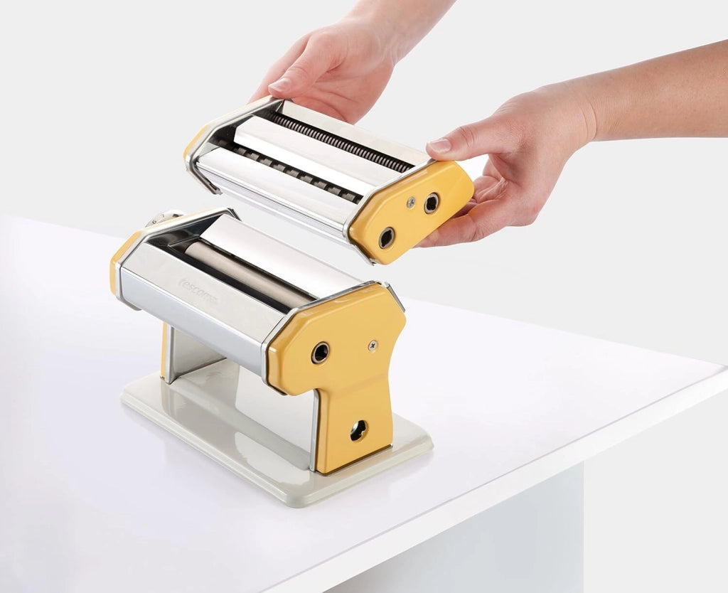 Tescoma 630872 Delicia Macchina per la Pasta Manuale acciaio inossidabile 7 spessori larghezza sfoglia 140 mm