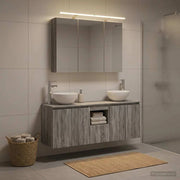 Set di Armadi da Bagno 4 pz Sonoma grigio Legno ingegnerizzato 3406340