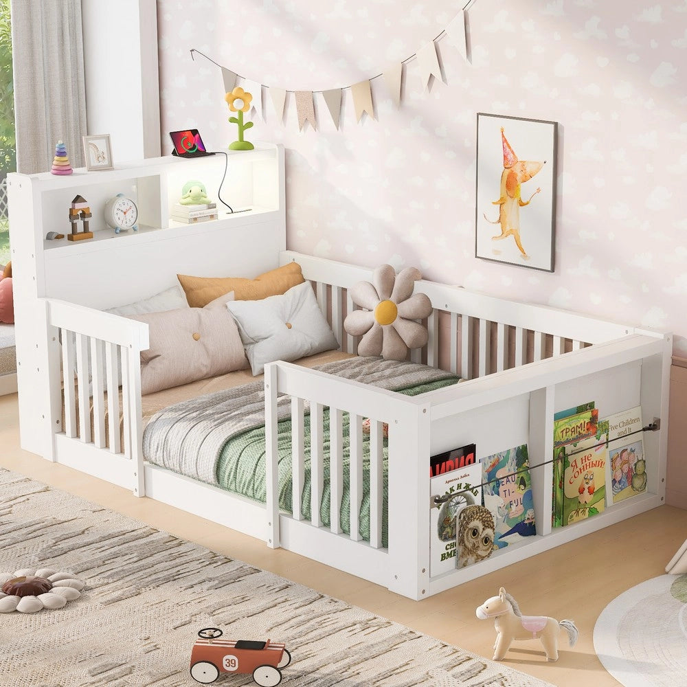 Letto singolo ¨C Minimal ¨C bianco in legno 90x190cm