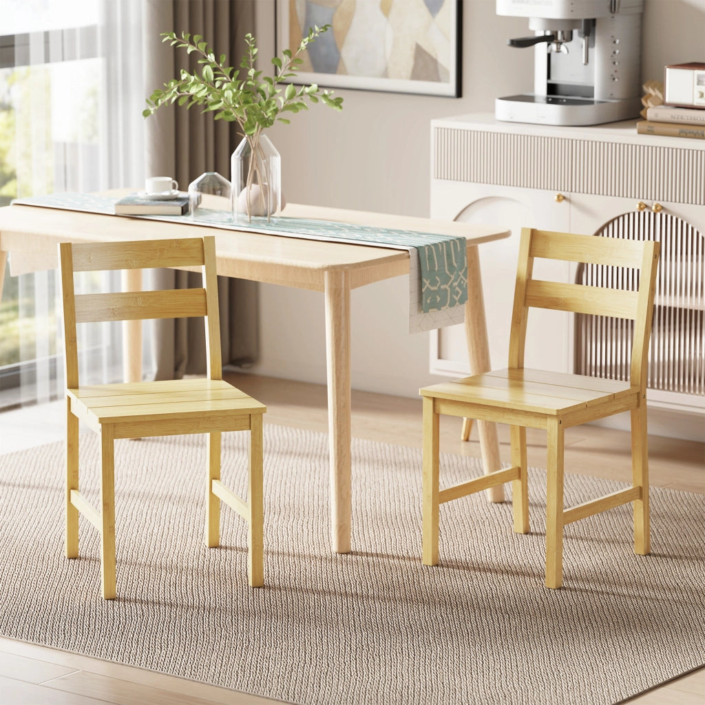 Sedia da pranzo in bamb¨´ ¨C zephmum ¨C naturale 2 pezzi