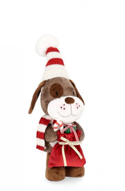 Cane Camillo Statuetta Sacco Altezza 39cm (4 Pezzi)