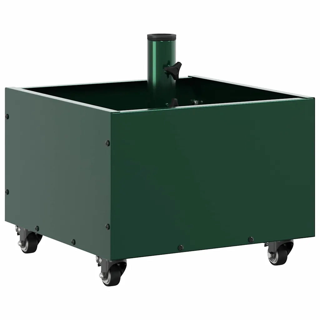 Base per Ombrellone-Supporto per ombrellone Verde 45 x 45 x 45 cm Acciaio