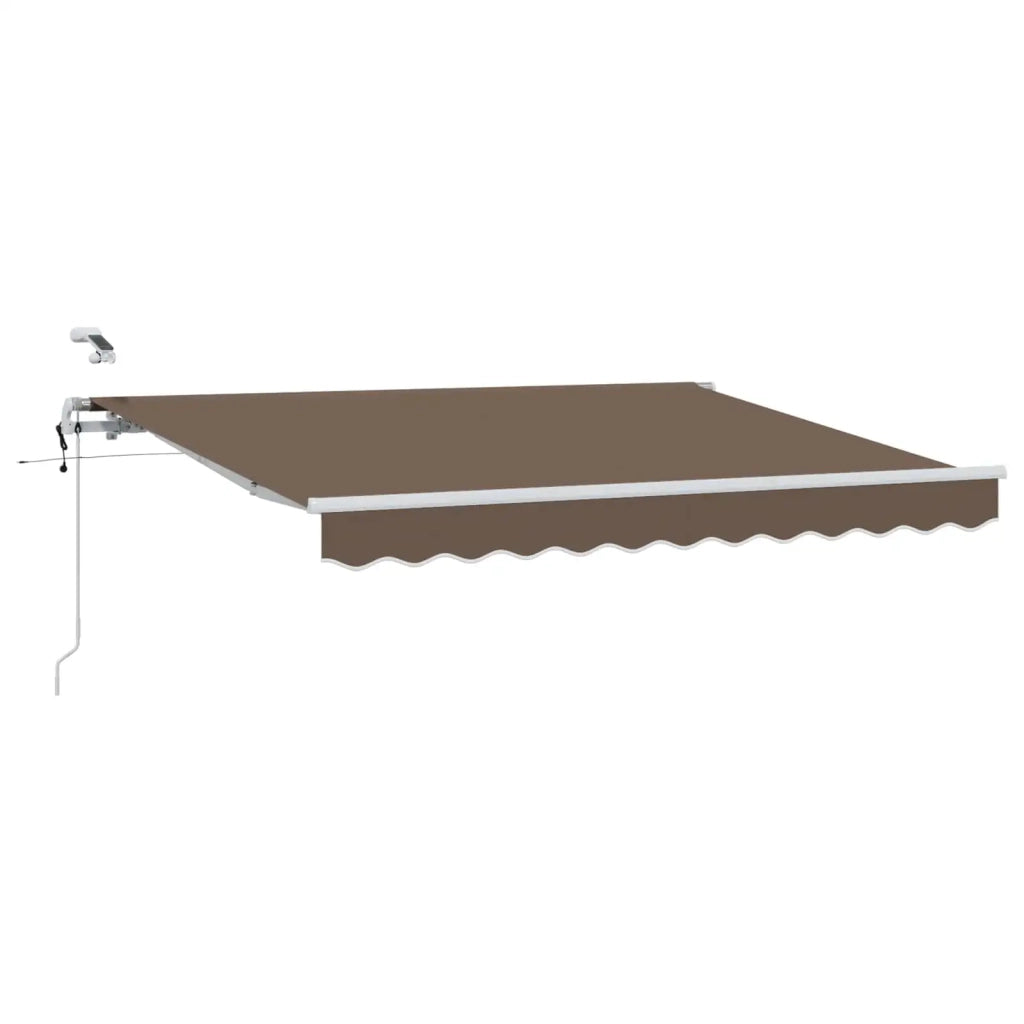 Tenda retrattile Tortora 500 × 300 cm Poliestere 3426332