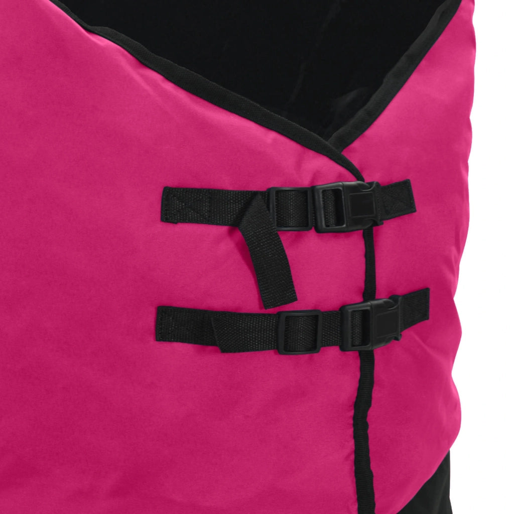 Coperta per Cavalli Rosa e Nero 85 cm Poliestere 42013078