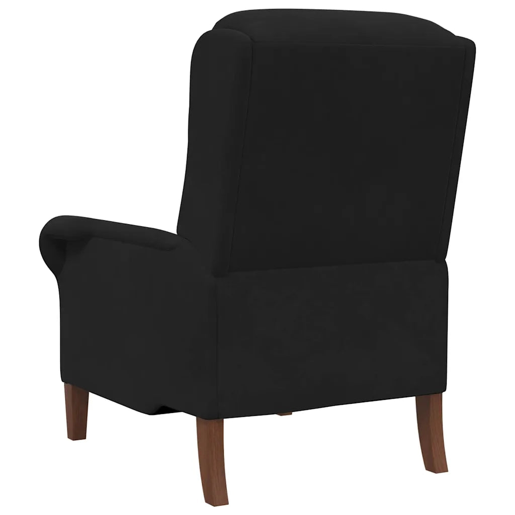Poltrona | Sedia Relax Nero Velluto