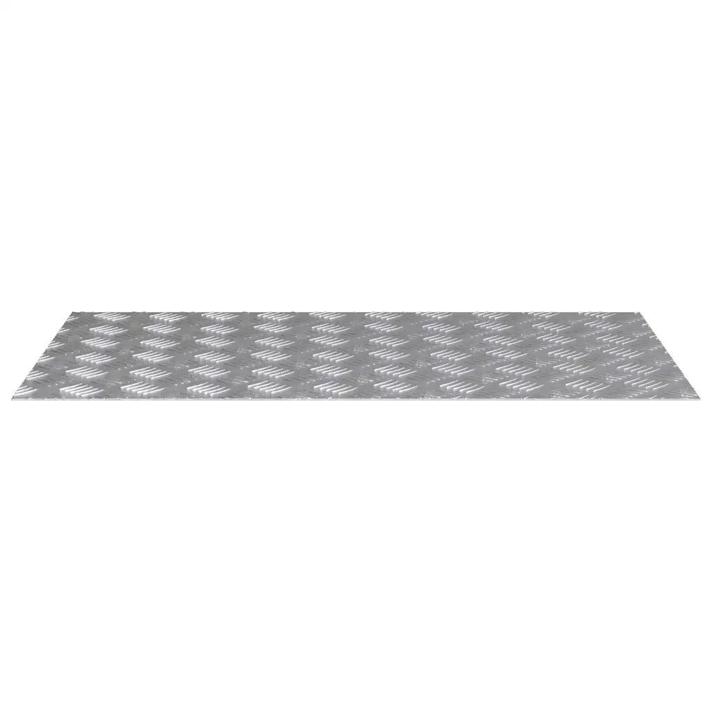 Gradini per Scale 2 pz | Tappetini per scale autoadesivi Argento 90 x 50 cm Alluminio