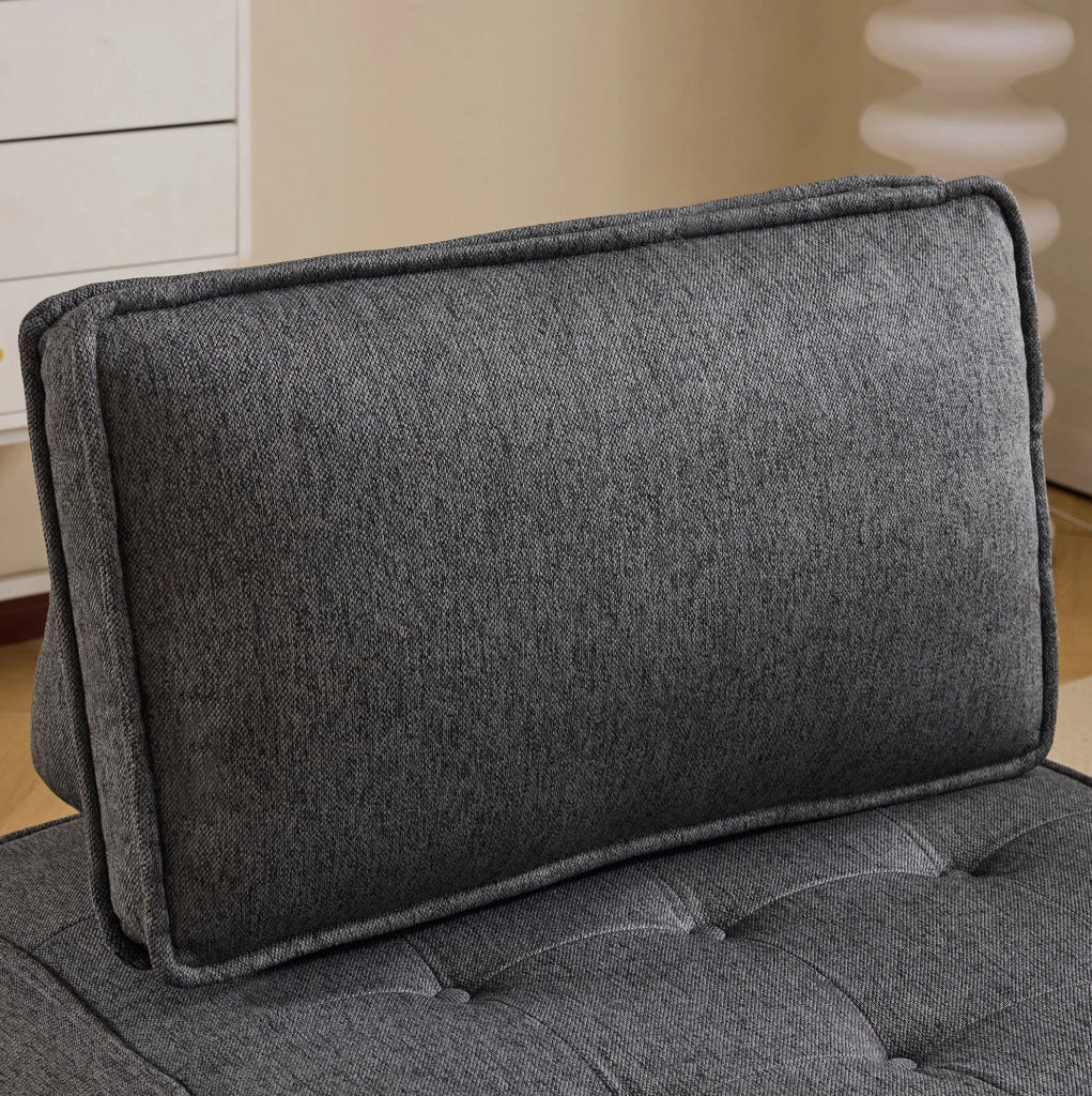 Divano relax modulare grigio scuro in compensato