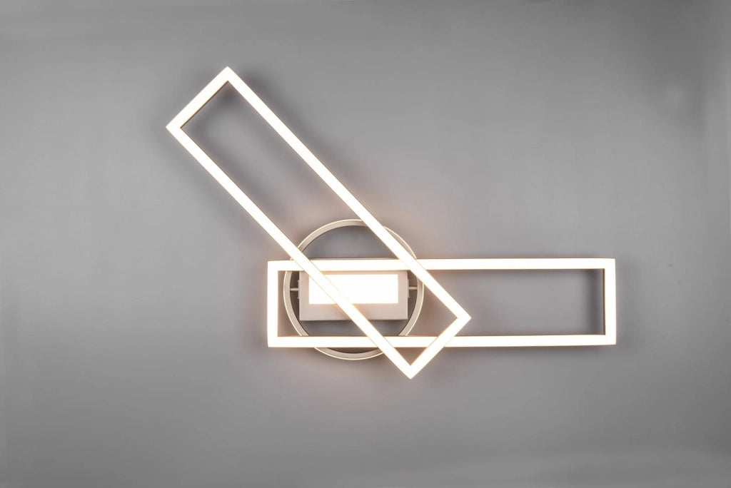 Plafoniera LED moderna RL Twister argento 30W 4500lm